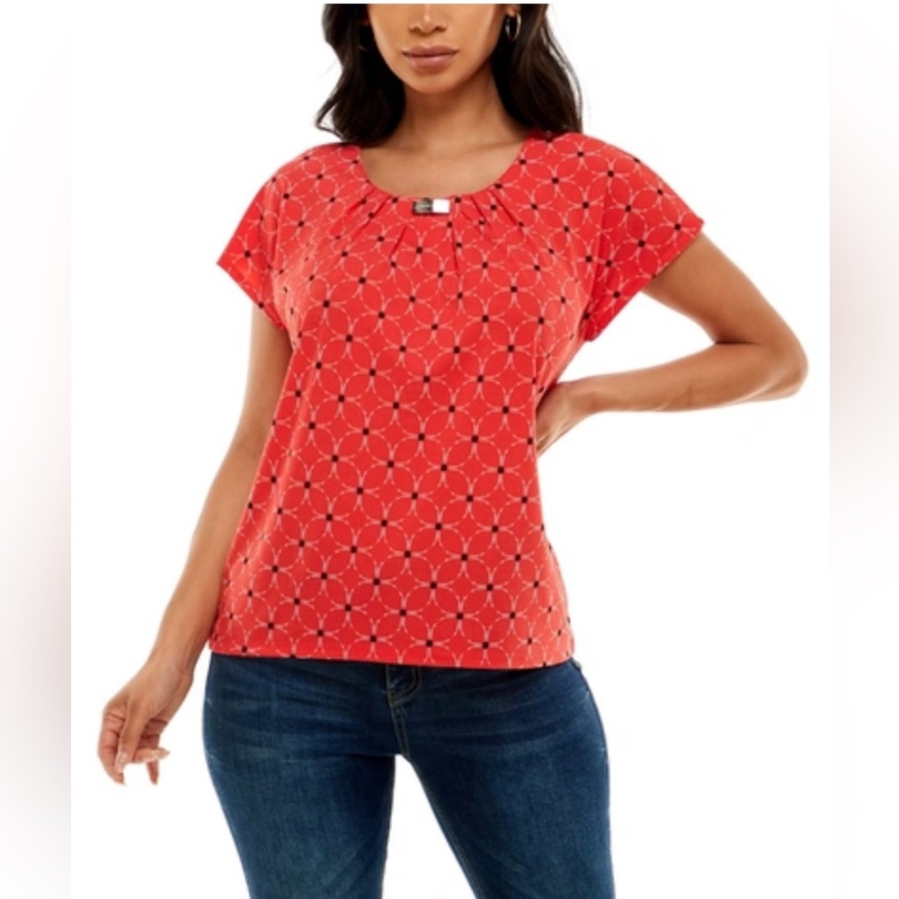 Adrienne Vittadini Women’s Blouse Sleeve Top Size XL Pullover